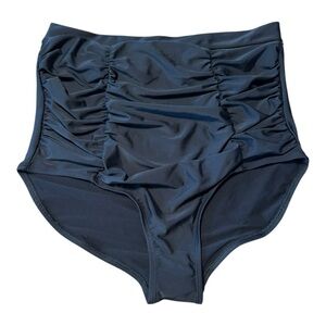 Shapermint High Waisted Bathing Suit Bottoms NWT Sz 2XL Ruched Black Flattering